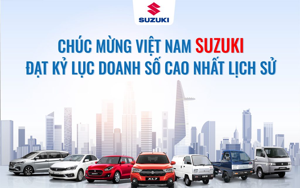 Việt Nam Suzuki đạt kỷ lục doanh số cao nhất lịch sử năm 2021